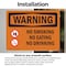 Signmission No Smoking No Eating No Drinking OSHA Warning Sign, Vinyl Decal, 14in W x 10in L, 2PK OS-2PACK-WS-D-1014-L-12712 - alternate 5